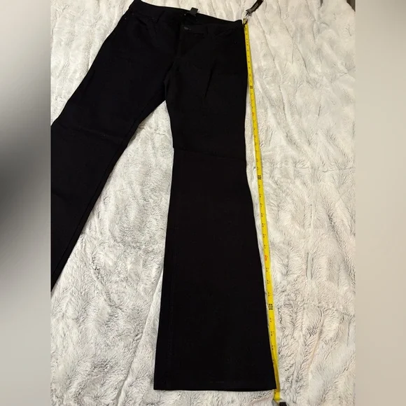 WHITE HOUSE BLACK MARKET Womens Black High Rise Skinny Flare Jeans Size 4 - Picture 8 of 13